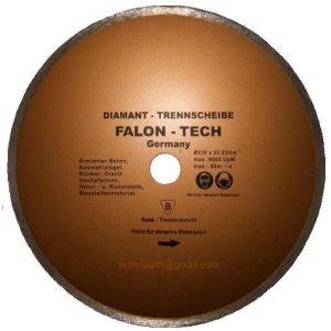 Tarcza diametowa gładka do cięcia 230mm    FALON-TECH
