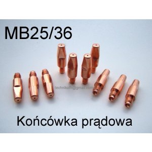 Końcówka prądowa MB25/36 TW25/36  MIG/MAG    10szt.