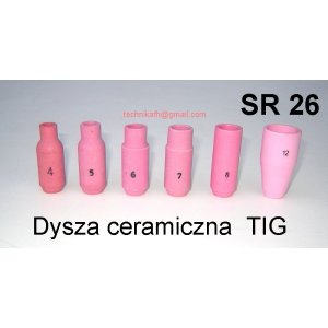 Dysza ceramiczna - "porcelanka"  TIG  SR17  SR18  SR26   1szt.