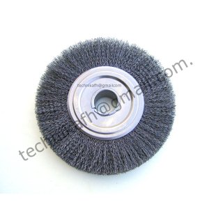 Szczotka tarczowa  fi 200 z otworem fi 32  szer.20mm  INOX