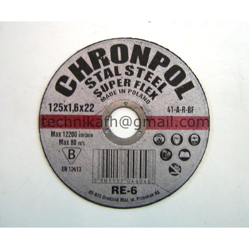 Tarcza do cięcia 125x1,6mm CHRONPOL