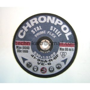 Tarcza do cięcia 230x1,9mm  płaska  PRIME FLEX  CHRONPOL   WZMOCNIONA