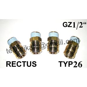 Szybkozłączka TYP 26 GWINT ZEW. 1/2"    RECTUS