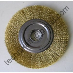 Szczotka tarczowa mosiężna fi 200 z otworem fi 32  szer.20mm