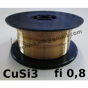Drut do lutospawania CuSi3 fi 0,8  szp.1kg     