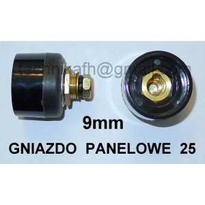 Gniazdo panelowe ŁW/ŁP 25  9mm