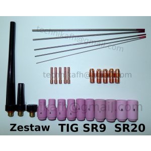 Komplet części  TIG  SR9  SR20   28szt.