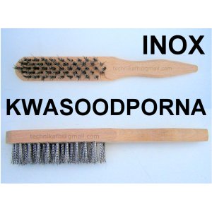 Szczotka ręczna drewniana 5-rzędowa  INOX