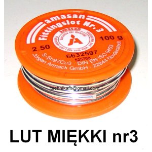 Lut miękki nr 3    fi 2,5  100g