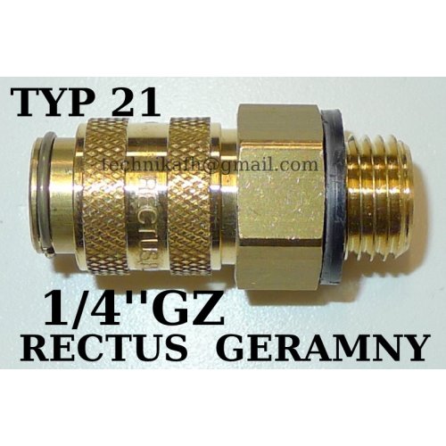 Szybkozłączka TYP 21 GWINT ZEW. 1/4" RECTUS