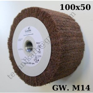 Ściernica garnkowa z włókniny ściernej  100x50xM14  P240-320