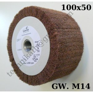 Ściernica garnkowa z włókniny ściernej  100x50xM14  P150-180