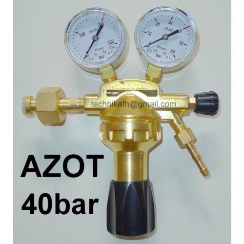 Reduktor AZOT RBAZ-40 Z ZAWORKIEM ODCINAJĄCYM 40bar