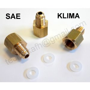 Redukcja do reduktora azotu 1/4" SAE X G 1/4