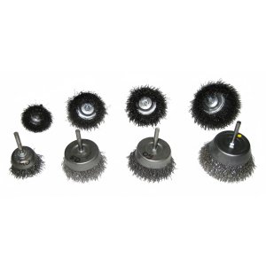 Szczotka doczołowa  fi  50 z trzpieniem fi 6